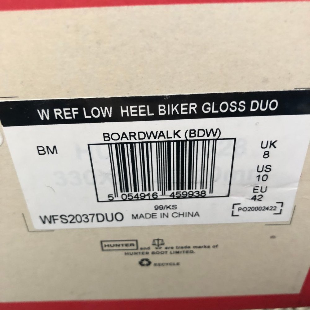 HUNTER Refined Low Heel Biker Rain Boot - Picture 5 of 8